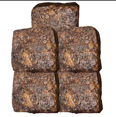 Raw African Black Soap ½ pound