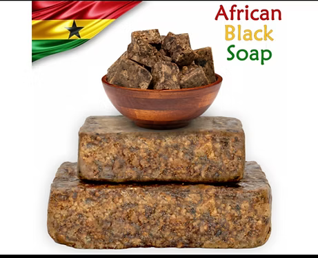 Raw African Black Soap ½ pound