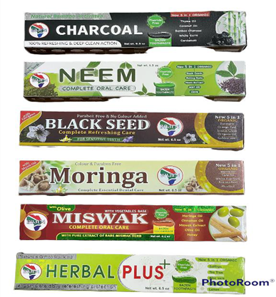 Toothpaste (Neem, Miswak,Herbal Plus, Charcoal, Moringa & Black Seed)