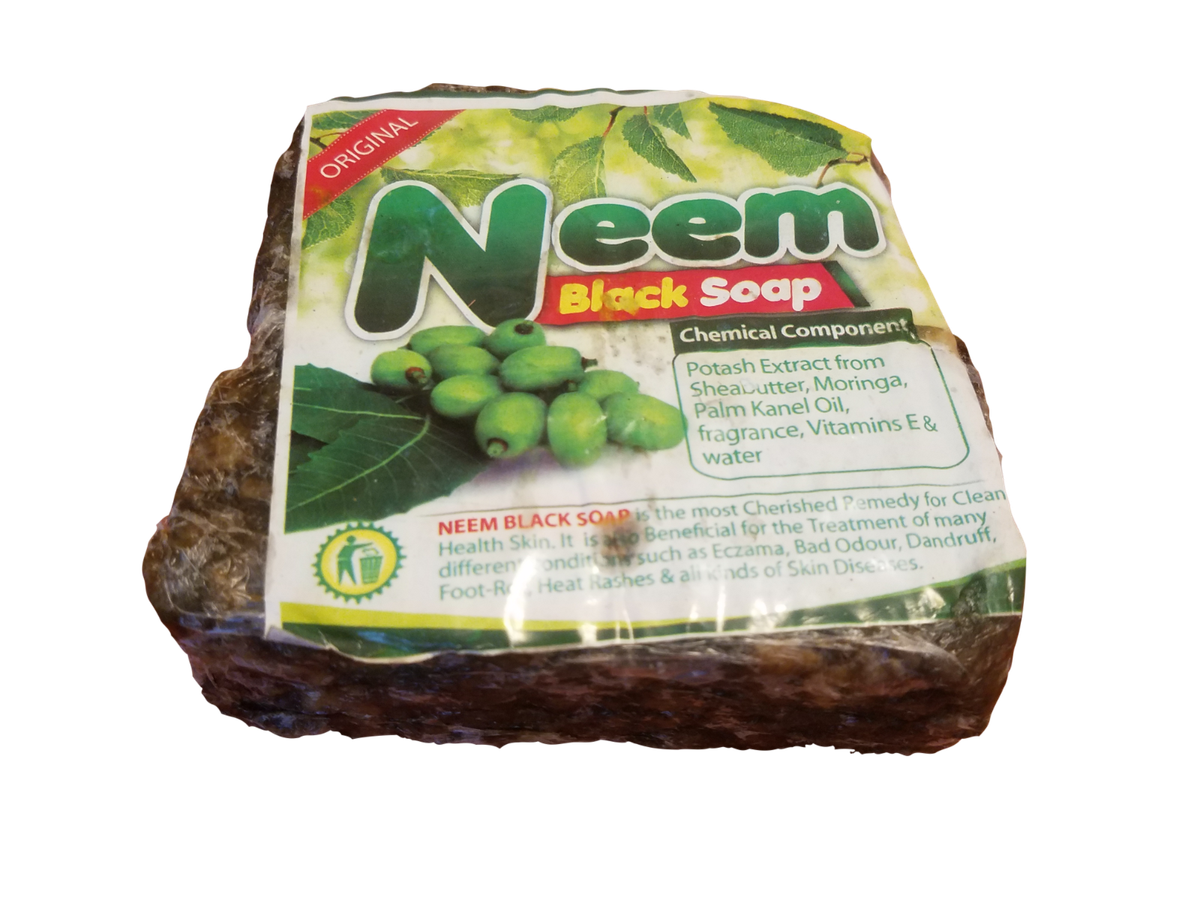 African Black Soap 1 Pound (Neem)